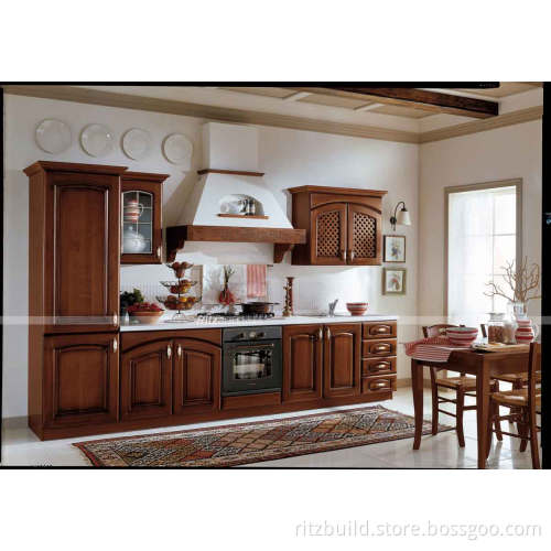 Kitchen Furniture Solid Wood Cherry Kitchen Cabinet Wooden Home Kitchen Islands